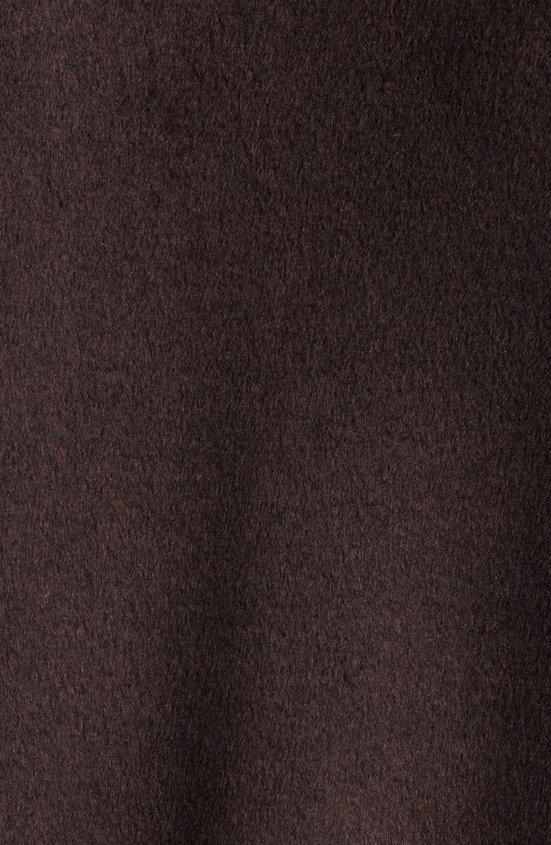 Bernardo Double Breasted Knit Coat, Alternate, color, Seal Brown