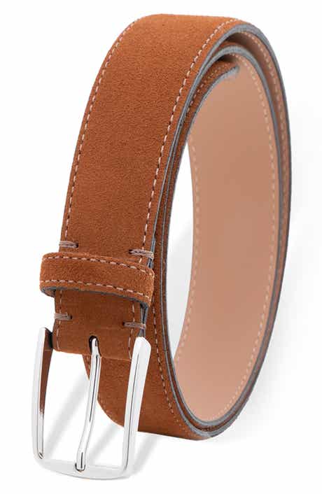 MADE IN ITALY Italian Suede Leather Belt