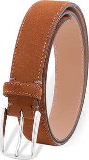 MADE IN ITALY Italian Suede Leather Belt