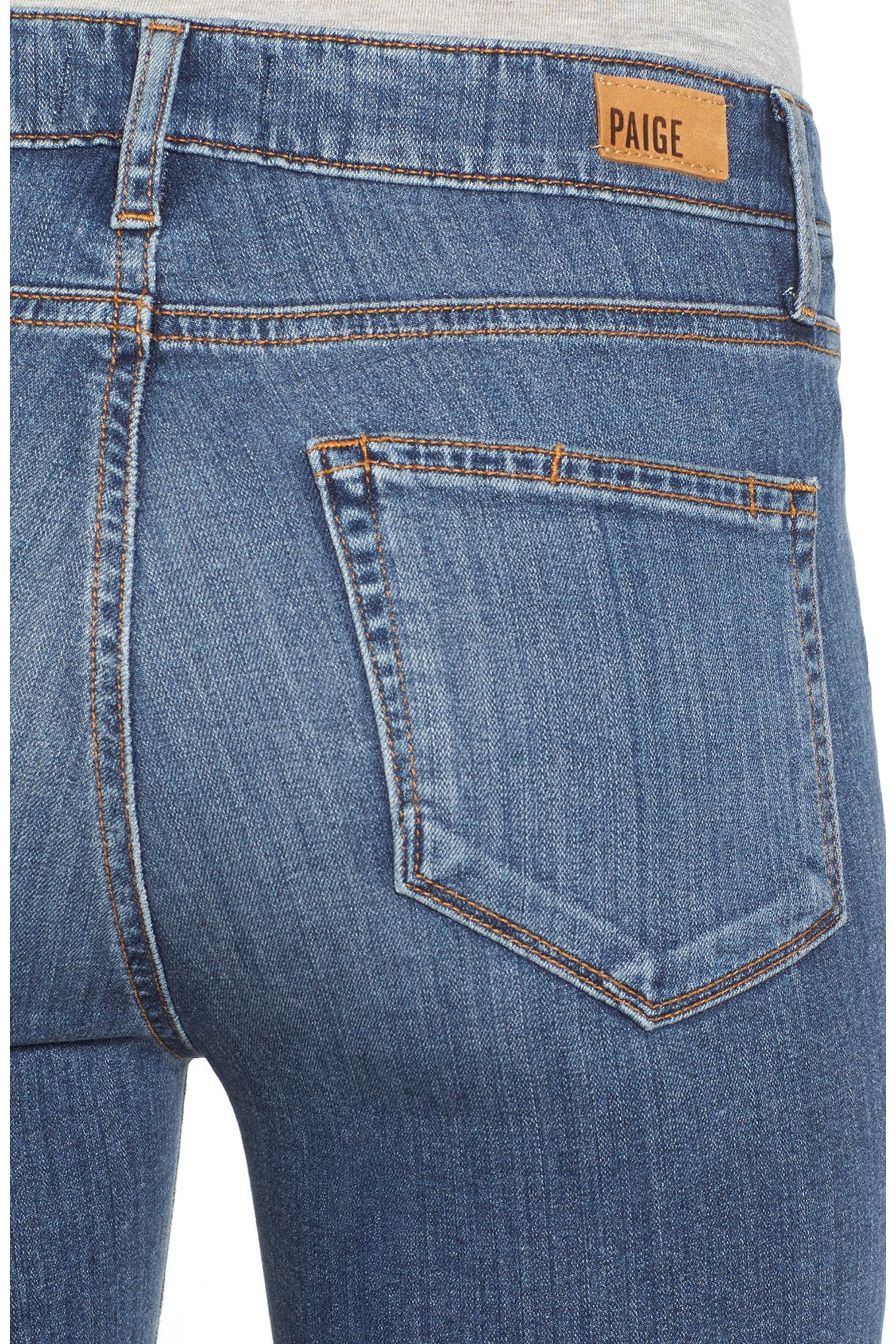 High Rise Building Button Washing PAIGE 'Hoxton' High Rise Ultra Skinny Jeans (Women) | Nordstrom