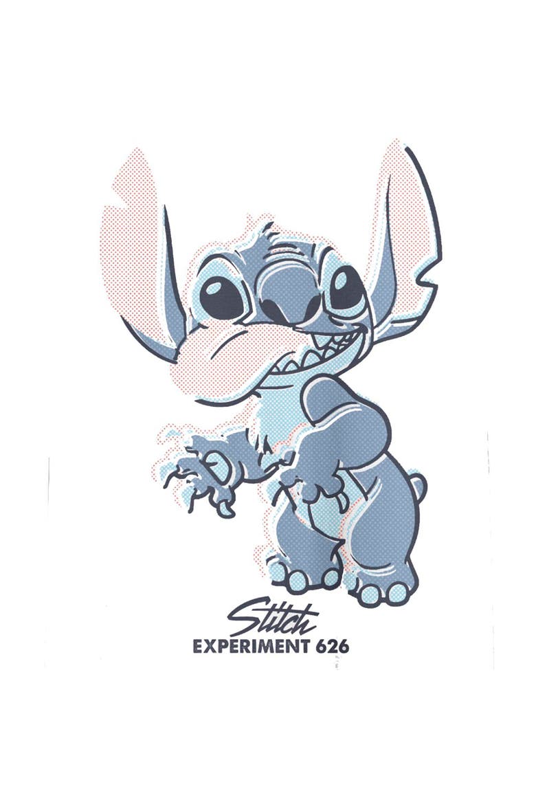 Men's Lilo & Stitch Dot Art Stitch  Graphic T-Shirt, Alternate, color, White