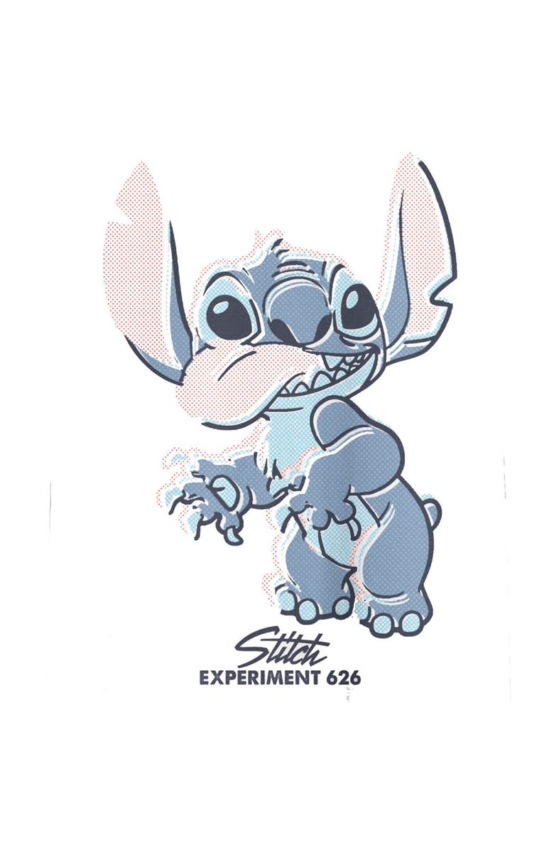 Lilo & Stitch Men's Lilo & Stitch Dot Art Stitch Graphic T-Shirt, Alternate, color, White