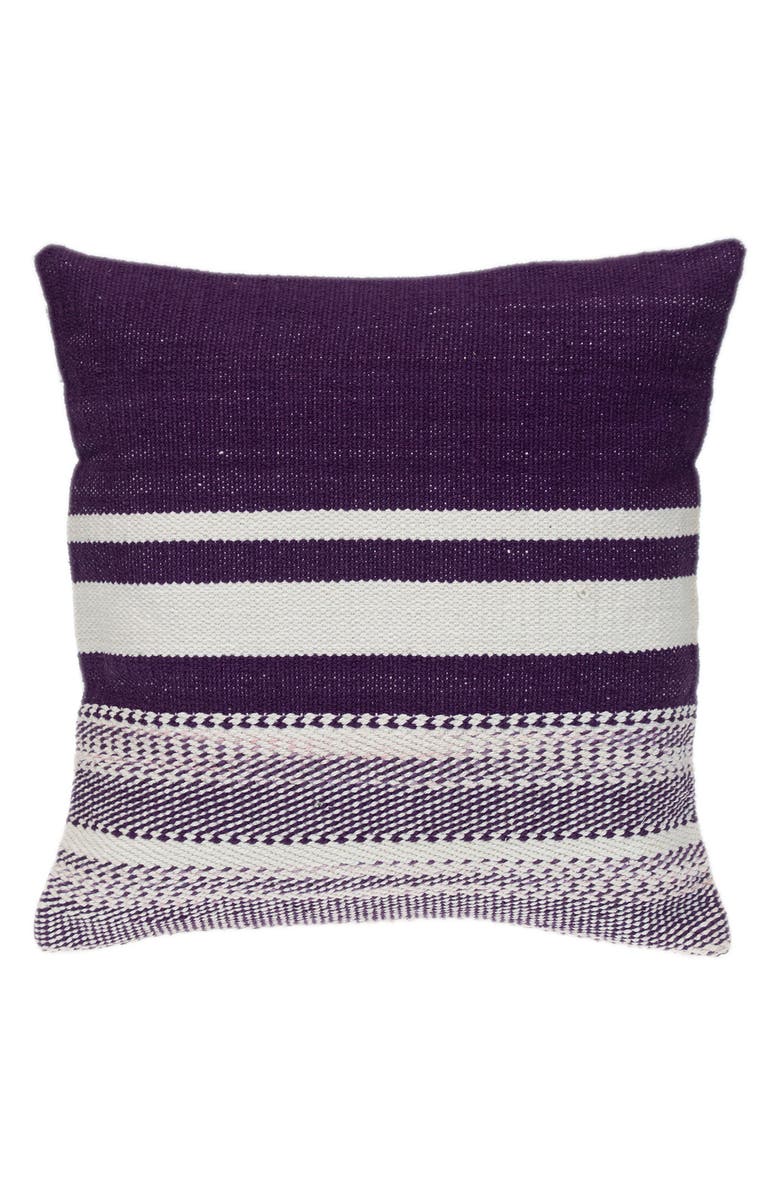 PARKLAND COLLECTION Stripe Square Accent Pillow, Main, color, 