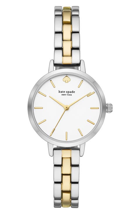 women's 3-hand two-tone bracelet watch, 30mm