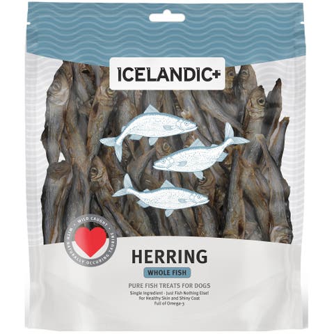 Herring Whole Fish Dog Treat 9oz Bag
