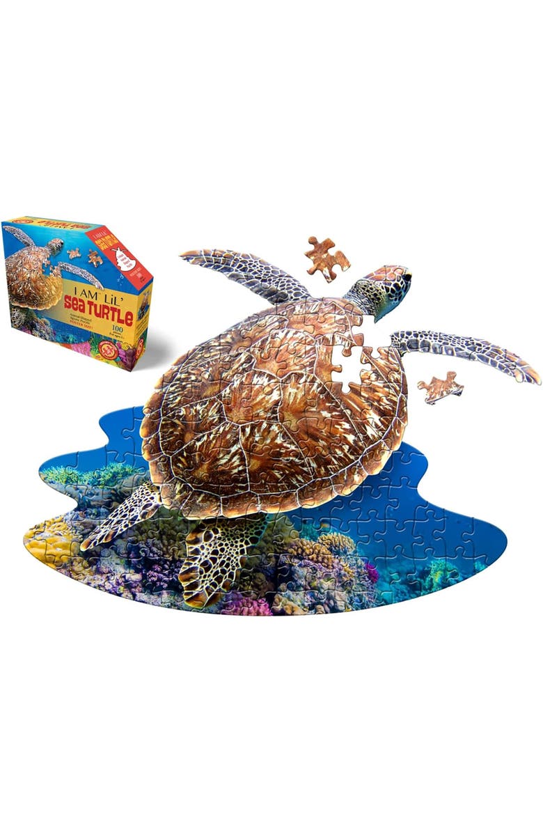 Madd Capp Lil SEA Turtle Jigsaw Puzzle, 100 Pieces, Main, color, Multicolored