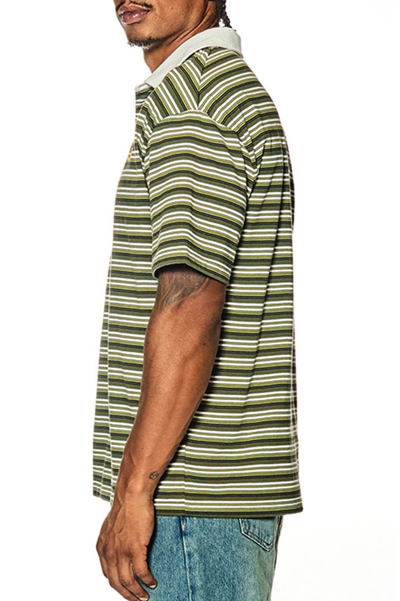 Post Game Stripe Polo, Alternate, color, BLUE GREEN WHITE MULTI STRIPE