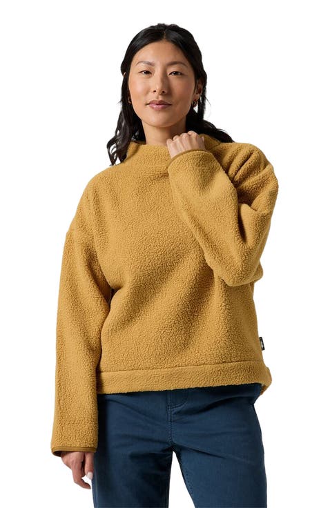 Wander Pile-Fleece Mock-Neck Top - Women's