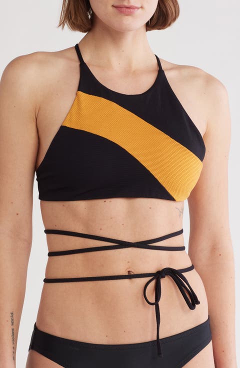 Midnight Black Babydoll Bikini Top