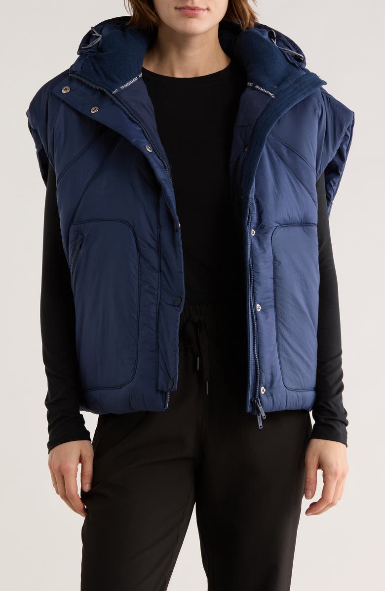 FP Movement by Free People Parker Hooded Poncho, Main, color, Midnight Navy