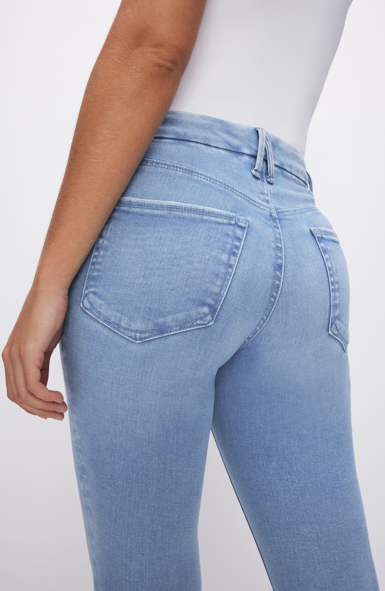 Good American Good Legs Crop Mini Bootcut Jeans, Alternate, color, 