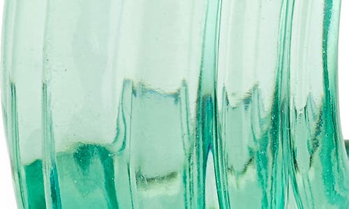 Lele Sadoughi Curved Canyon Hoop Earrings In Turquoise