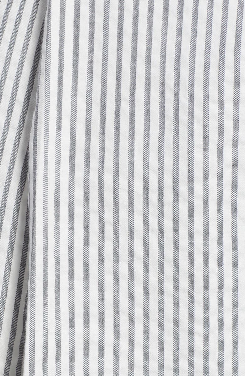 Berle Pleated Seersucker Cotton Dress Pants, Alternate, color, Grey