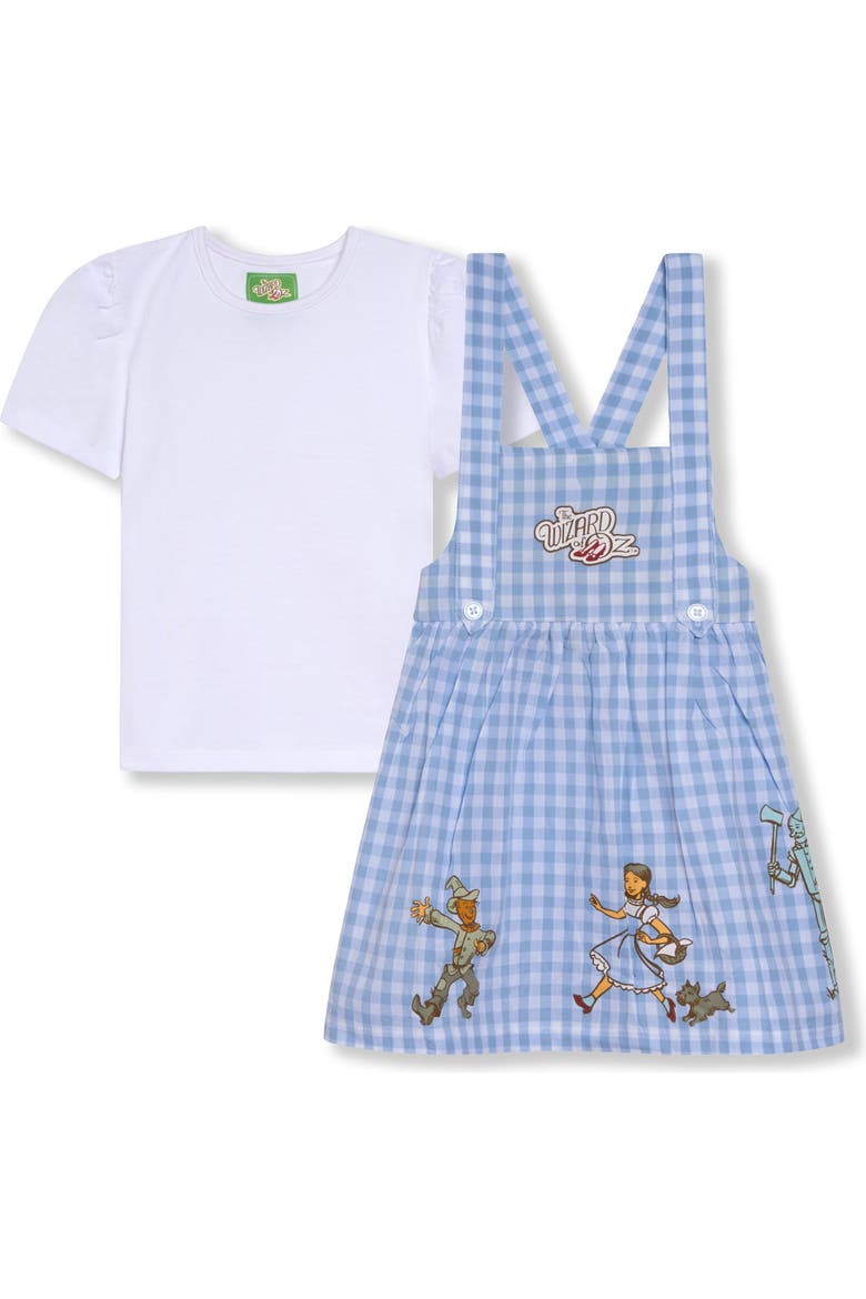 Jumper Dress and Top Set, Main, color, Dorothy Blue Tee
