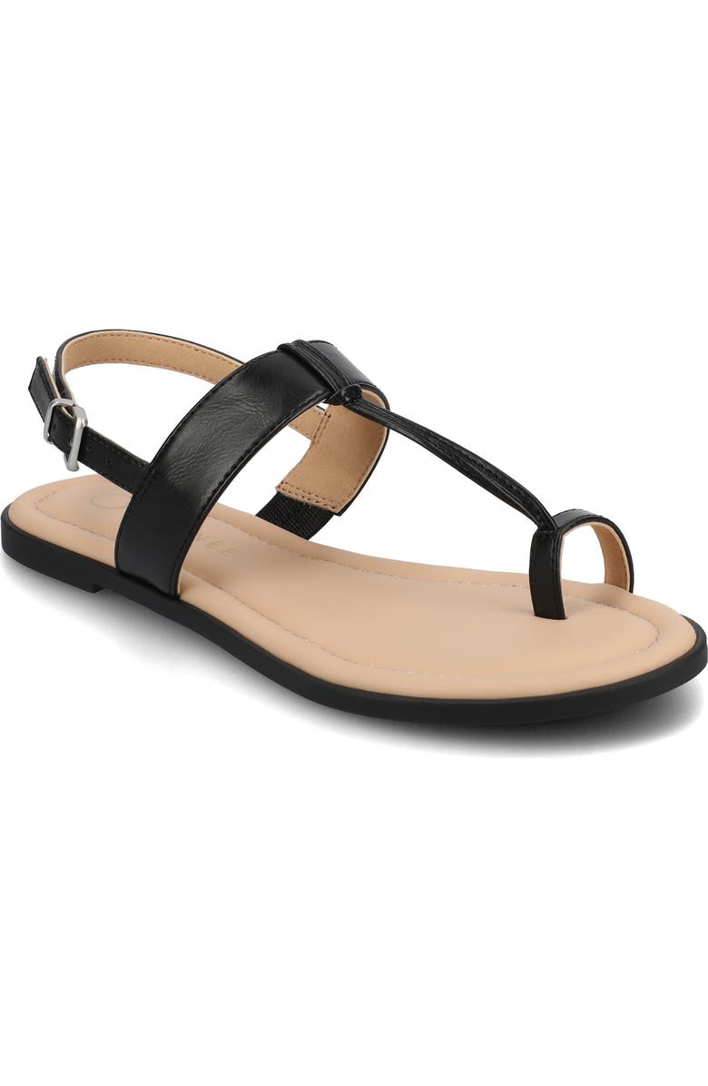 Journee Collection Gerra Toe Loop Sandal, Main, color,