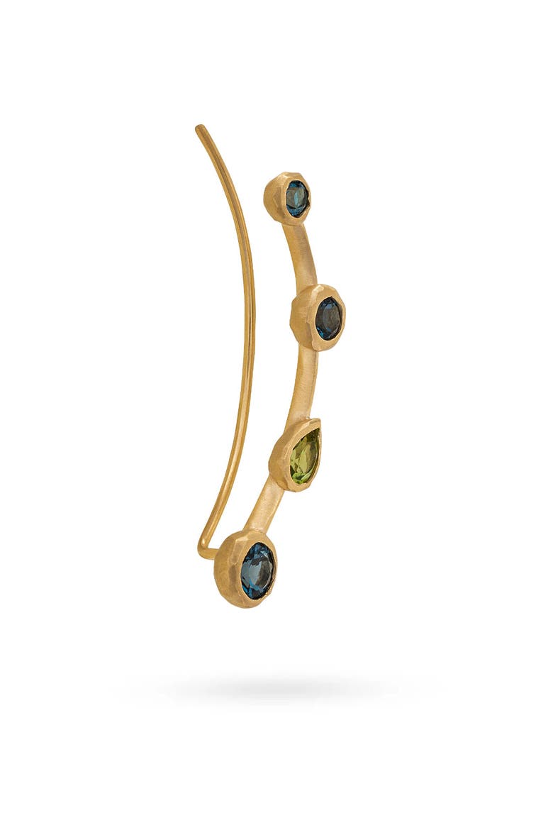 Climber Earring Topaz and Peridot, Alternate, color, Topaz and Peridot