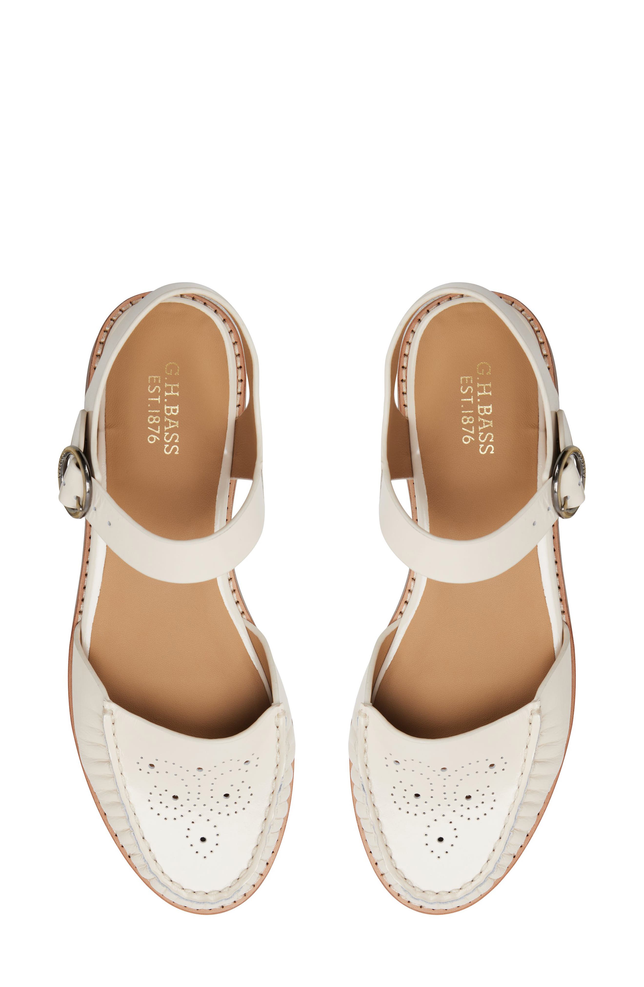 G.H.BASS Colette Sandal, Alternate, color, Cream