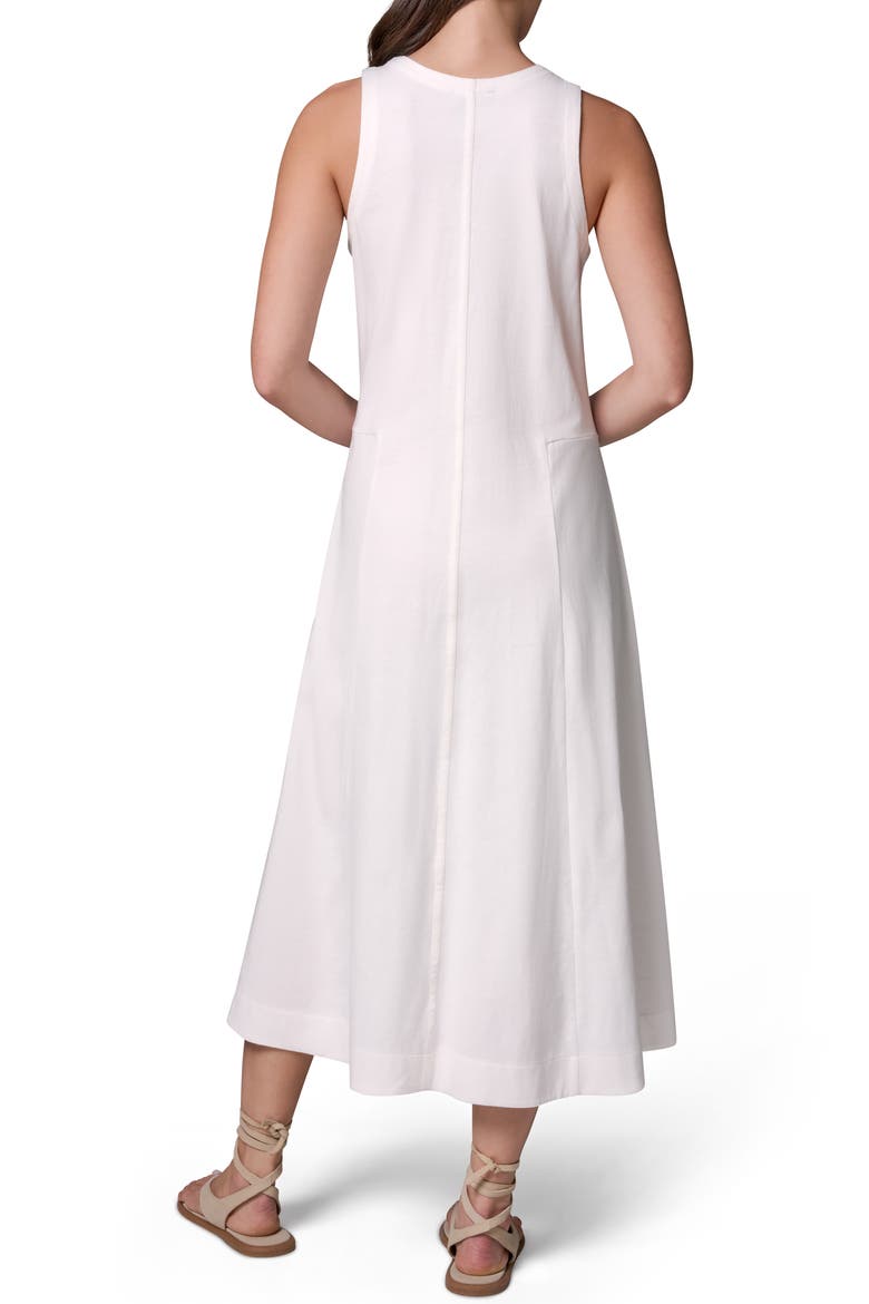 Sleeveless Cotton Jersey Maxi Dress, Alternate, color, CREAM