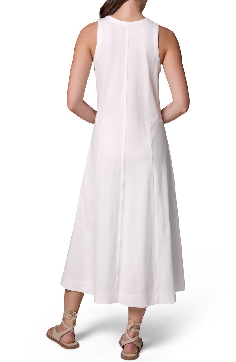 Donna Karan New York Sleeveless Cotton Jersey Maxi Dress, Alternate, color, Cream