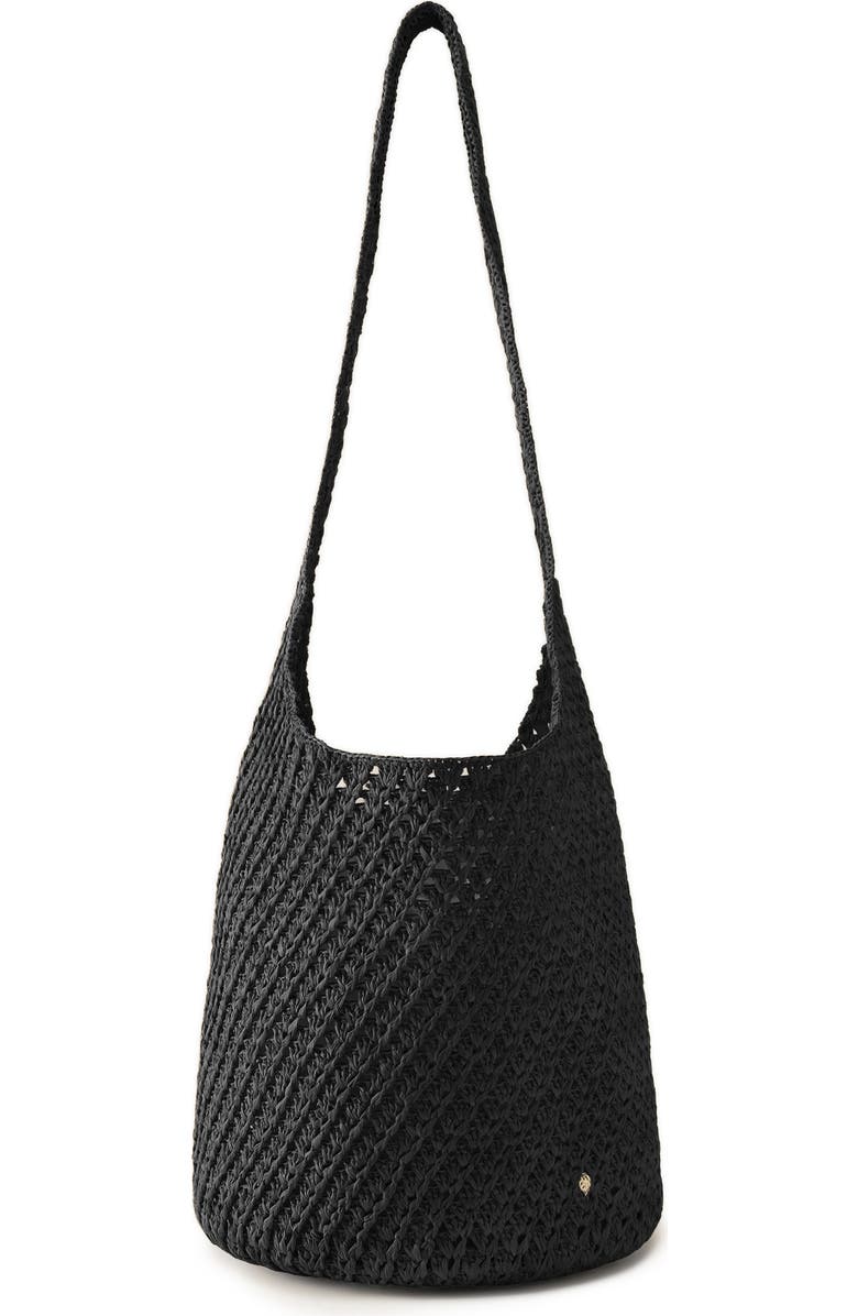 Helen Kaminski Lani Crochet Raffia Shoulder Bag, Main, color,