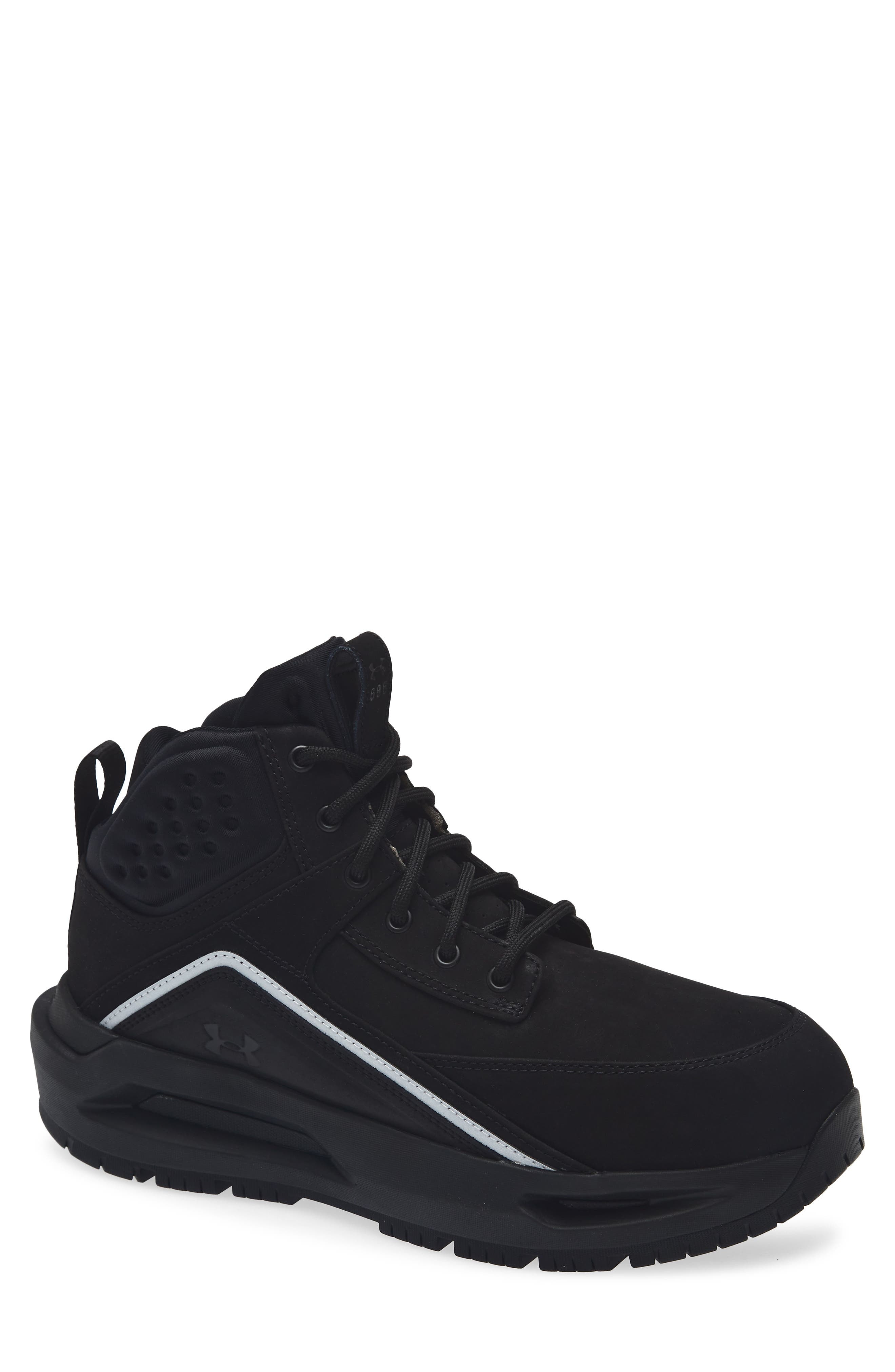 Under Armour 695 Lace-Up Boot, Main, color, Black