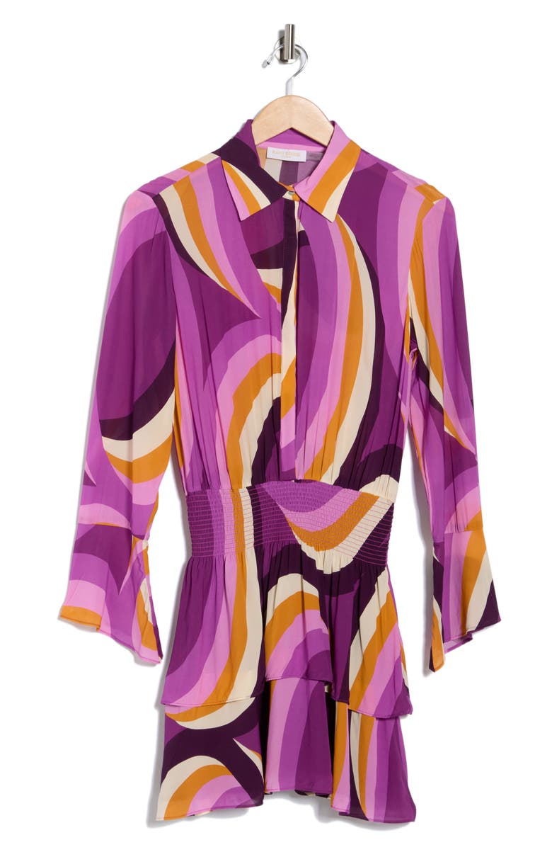 Ramy Brook Zella Long Sleeve Shirtdress, Alternate, color, Deep Lilac Sirenuse