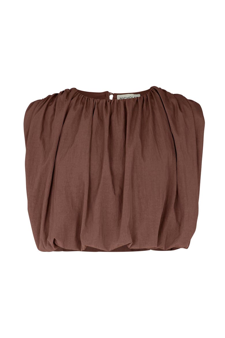 Nadira Top, Alternate, color, Chocolate