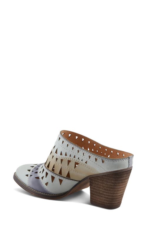 L'artiste By Spring Step Fantasee Mule In White Multi