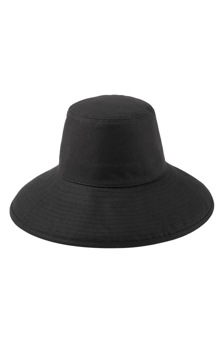 Lack of Color Holiday Cotton Canvas Bucket Hat, Alternate, color, Black