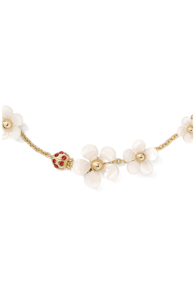 flower scatter bracelet, Alternate, color, WHITE.