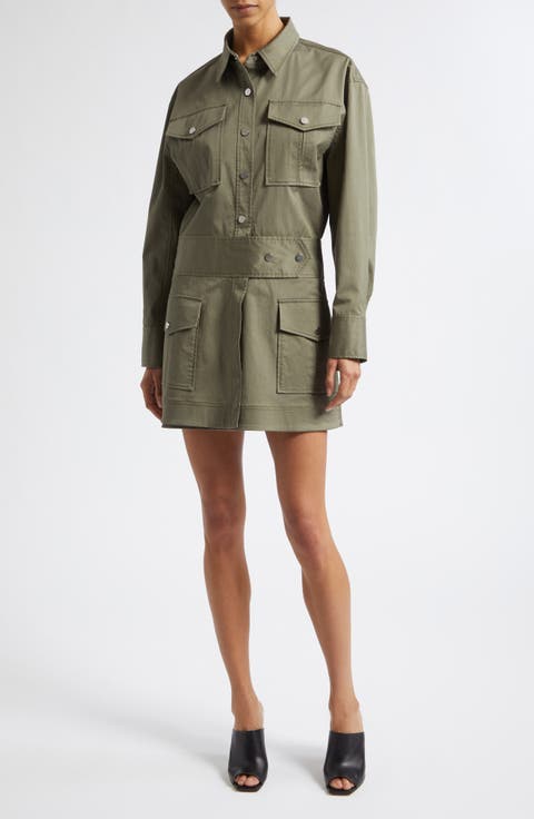 Brady Long Sleeve Utility Minidress