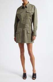Derek Lam 10 Crosby Brady Long Sleeve Utility Minidress