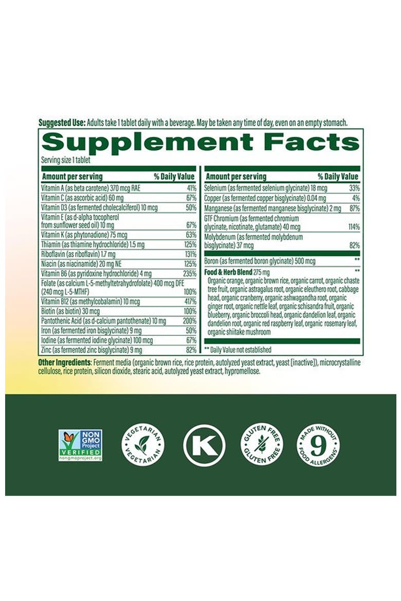 One Daily Multivitamin for Women for Energy Metabolism & Immune Support, Vegetarian, 30 Tablets, Alternate, color, None