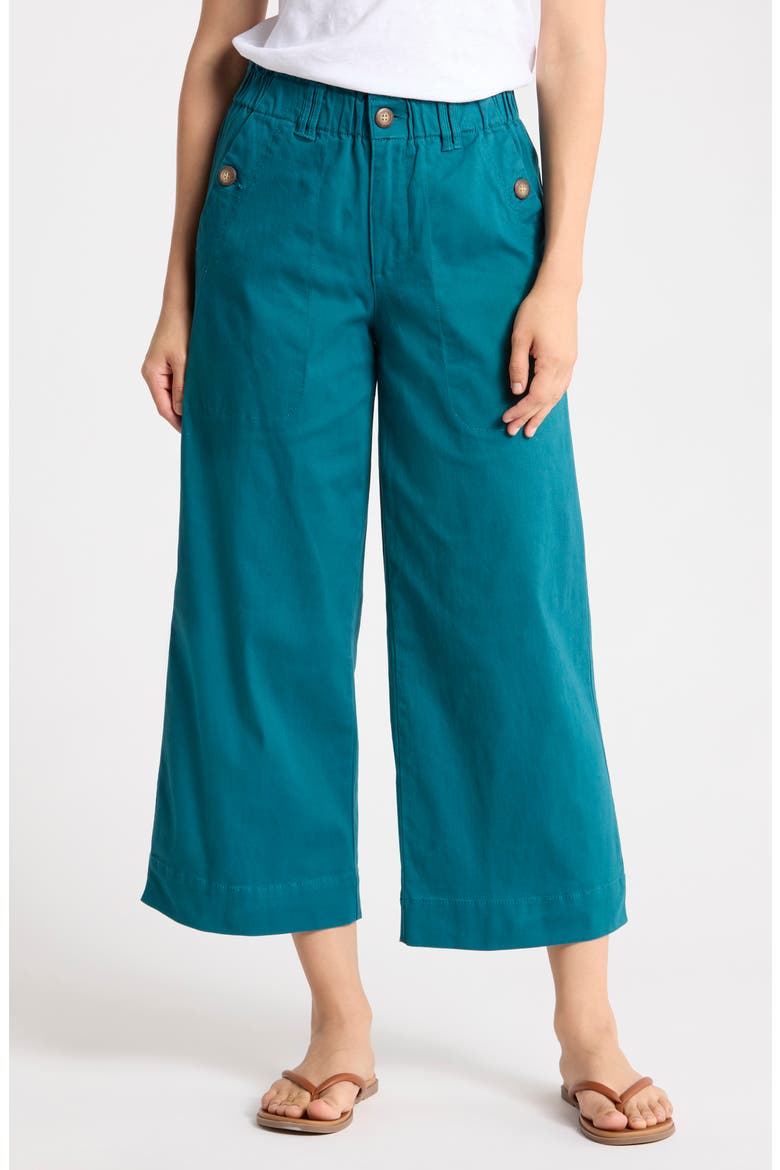 Wide Leg Ankle Crop Pants, Main, color, OCEAN DEPTHS