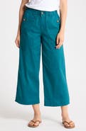 Democracy Wide Leg Ankle Crop Pants