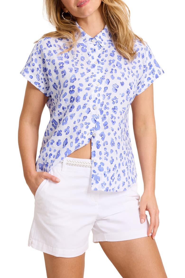 Leopard Print Shirt, Main, color, GRAPE POOLS
