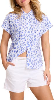 Tommy Bahama Leopard Print Shirt