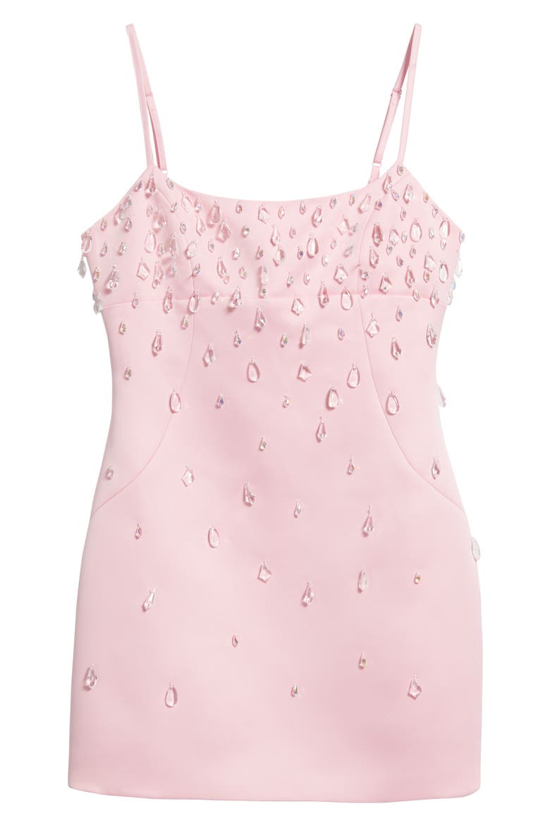 Diane Crystal Embellished Cocktail Minidress, Alternate, color, PETAL PINK
