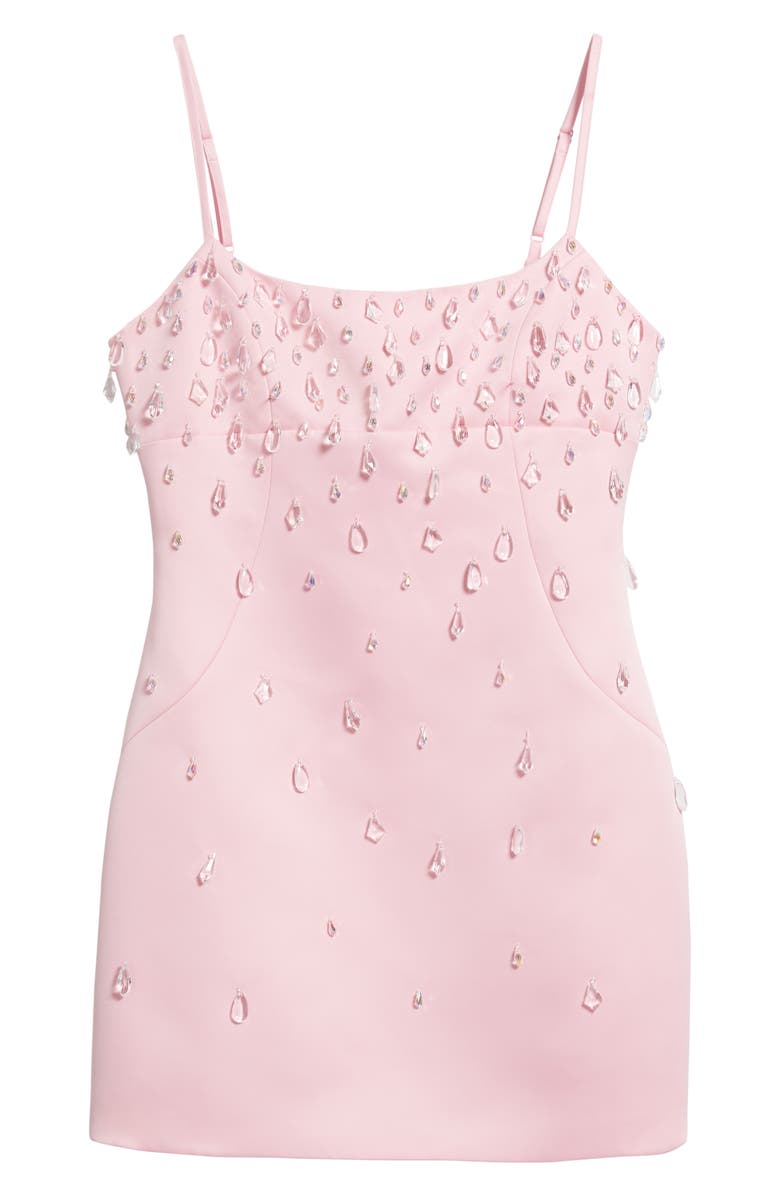 Delfi Collective Diane Crystal Embellished Cocktail Minidress, Alternate, color, Petal Pink