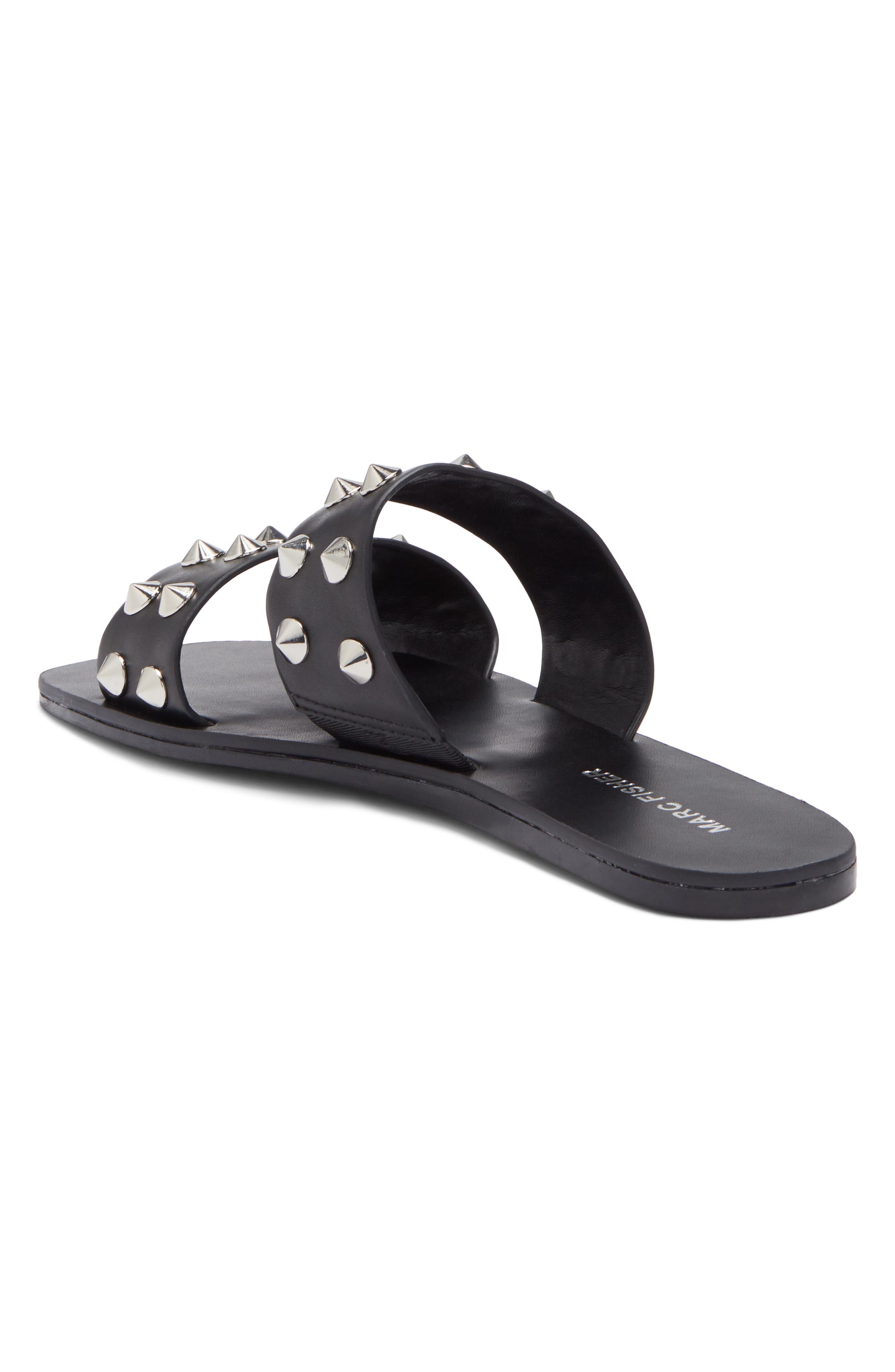Marc Fisher Bolive Studded Flat Sandals, Alternate, color, 