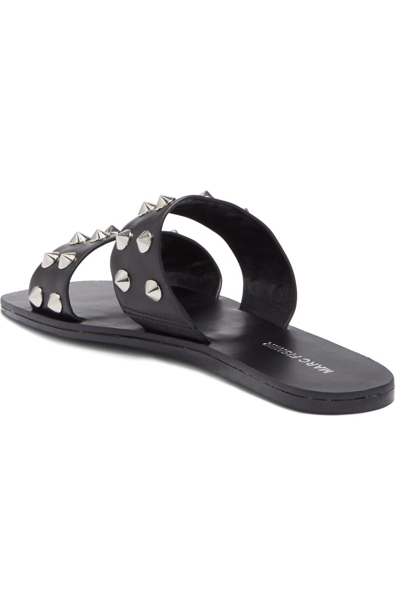 Marc Fisher Bolive Studded Flat Sandals, Alternate, color,