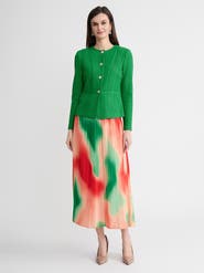 Misook Tailored Tonal Princess Seam Knit Jacket