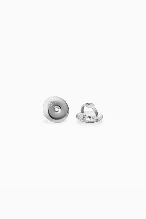 Oradina 14k Gold Shine Bright Diamond Mini Studs In White Gold