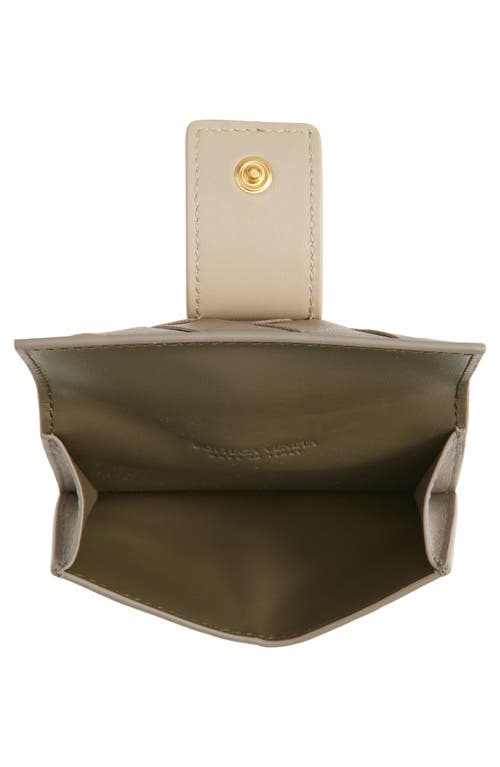 Bottega Veneta Small Tag Intrecciato Leather Bifold Wallet In Brown