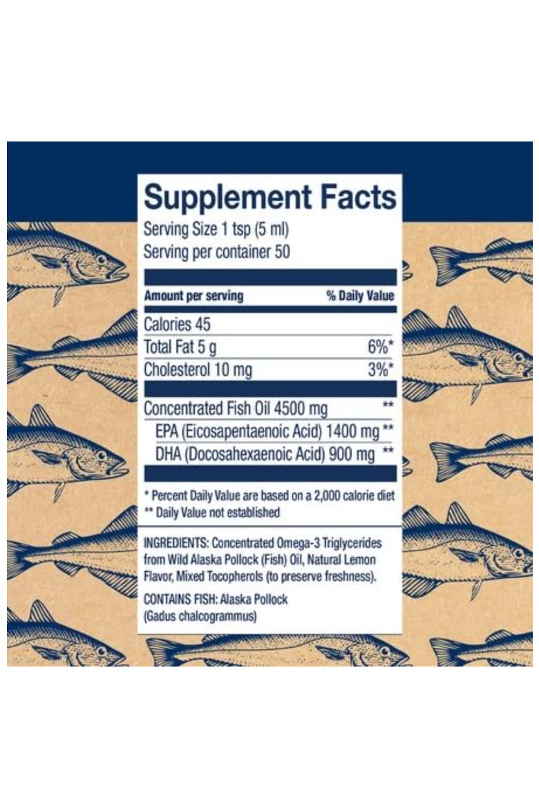 Wild Alaskan Fish Oil Peak Omega-3 Liquid Supplement - 2300Mg Epa And Dha Omega-3S - Lemon Flavor - 8.45 Oz, Alternate, color, None