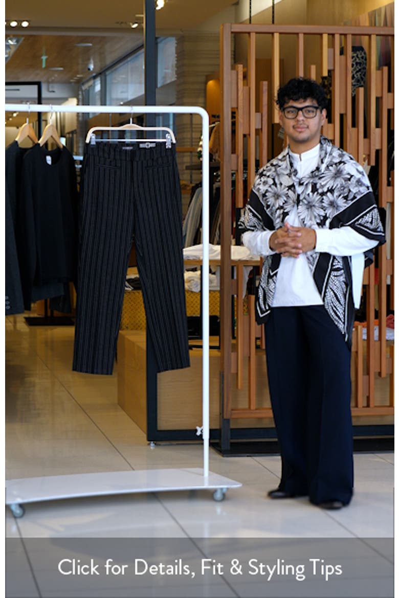 Holly Stripe Welt Pocket Straight Leg Pants video