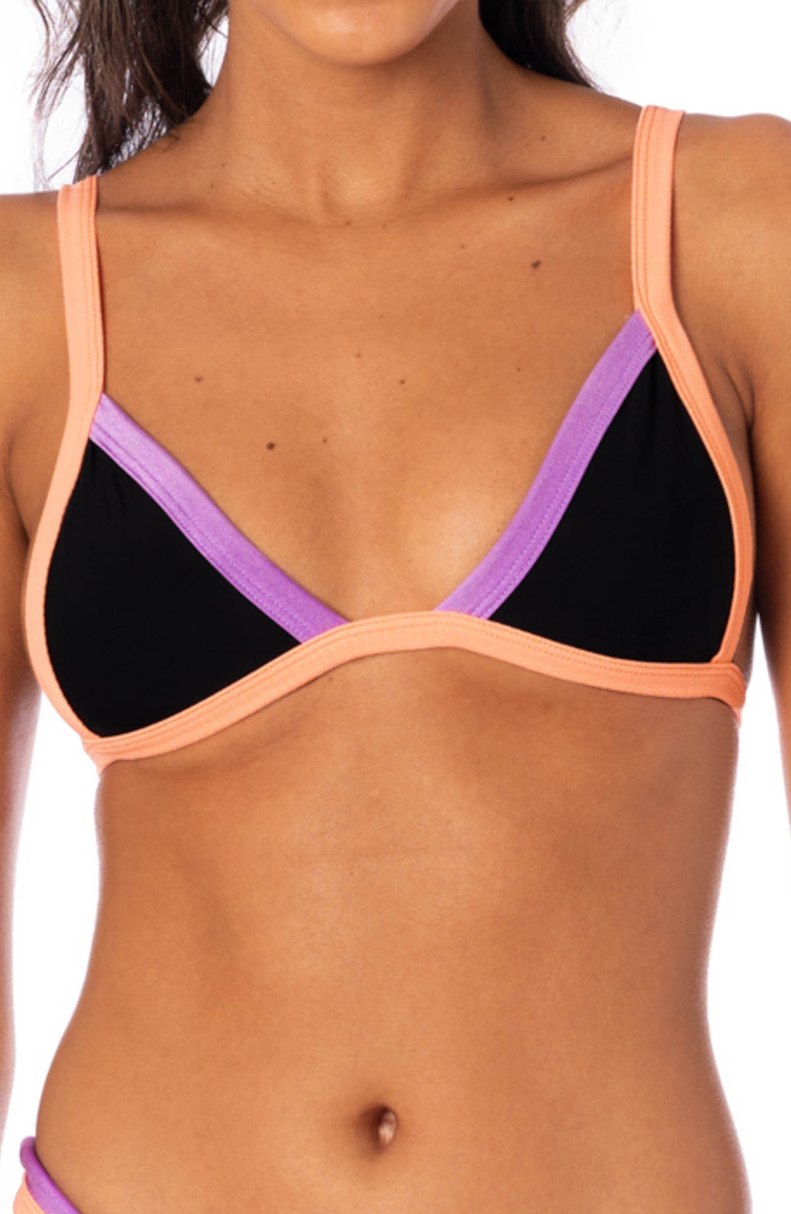 Noir Black Rewind Reversible Bikini Top