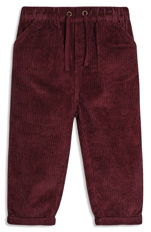 JOJO MAMAN BEBE Cotton Corduroy Joggers in Burgundy  product