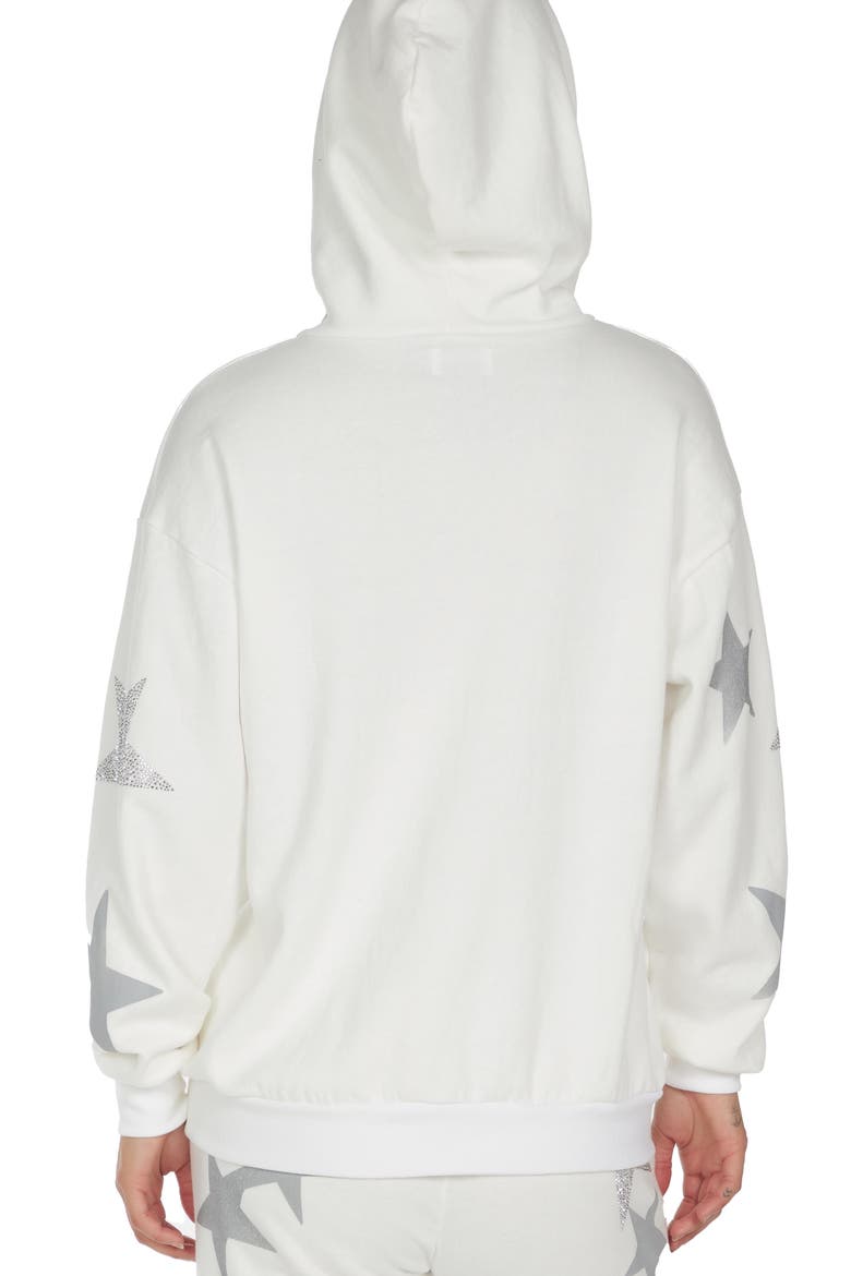 Harmony Crystal Multi Stars Hoodie, Alternate, color, Faded White