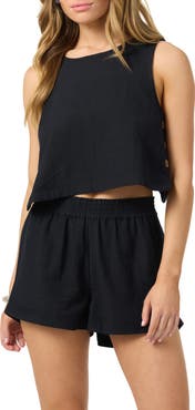 O'Neill Sanders Side Button Crop Tank
